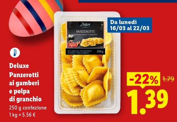 Deluxe Panzerotti ai gamberi e polpa di granchio