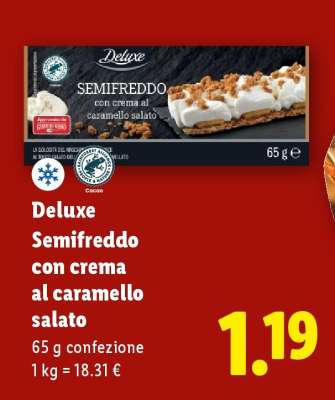 Deluxe Semifreddo con crema al caramello salato