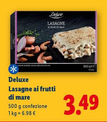 Deluxe Lasagne ai frutti di mare