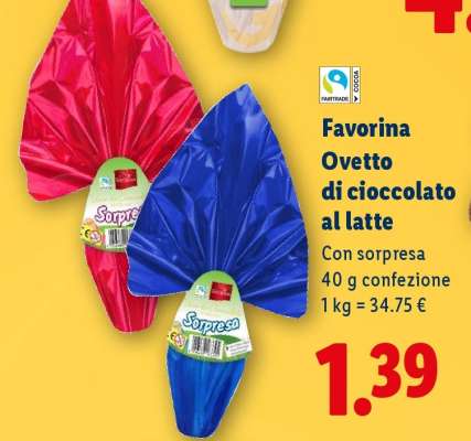 Favorina Ovetto di cioccolato al latte