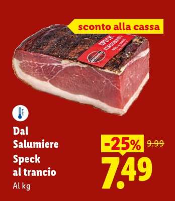 Dal Salumiere Speck al trancio