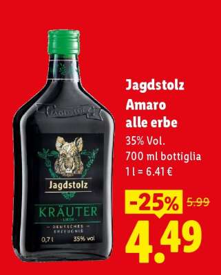 Jagdstolz Amaro alle erbe