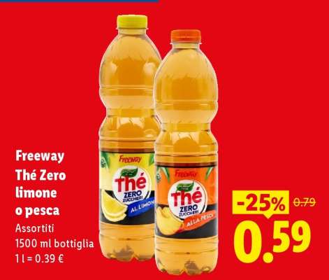 Freeway Thé Zero limone o pesca