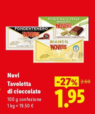 Novi Tavoletta di cioccolato