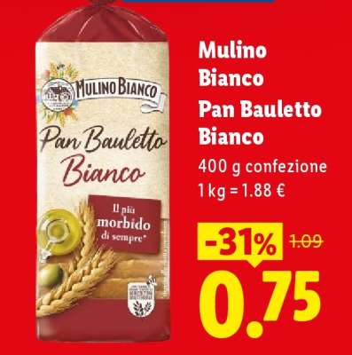 Mulino Bianco Pan Bauletto Bianco