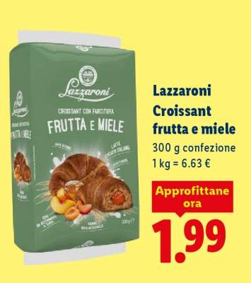 Lazzaroni Croissant Frutta e miele