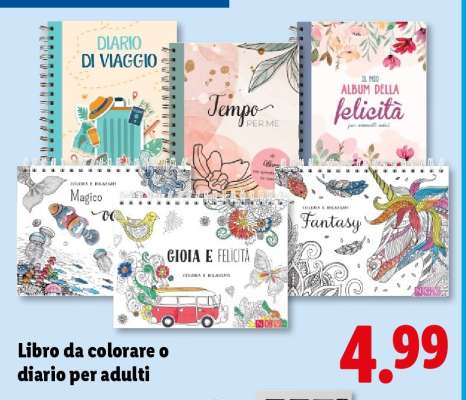 Libro da colorare o diario per adulti