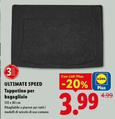 ULTIMATE SPEED Tappetino per bagagliaio