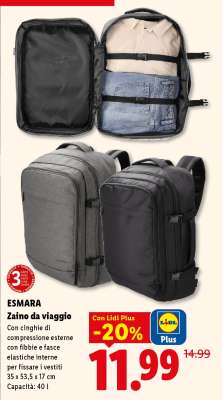 ESMARA Zaino da viaggio