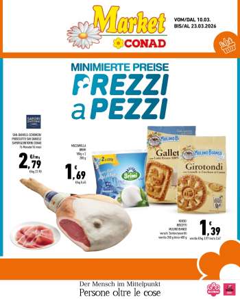 Volantino Market Conad - 10/3/2026 - 23/3/2026.