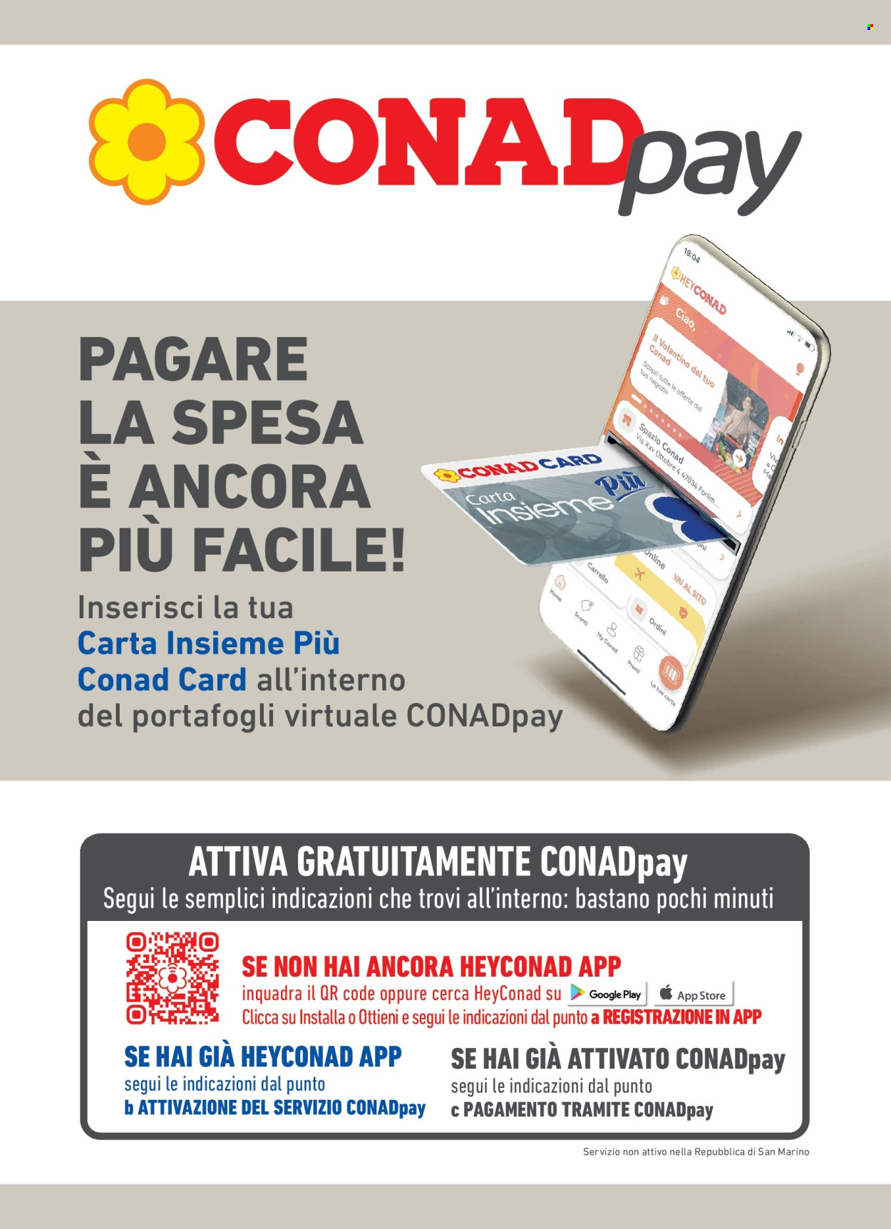 Volantino Conad - 11/3/2026 - 31/12/2026. Pagina 1