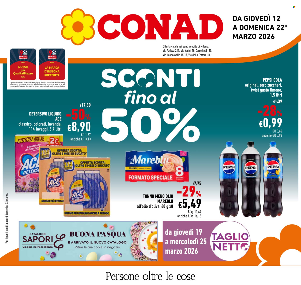 Volantino Conad - 12/3/2026 - 22/3/2026. Pagina 1