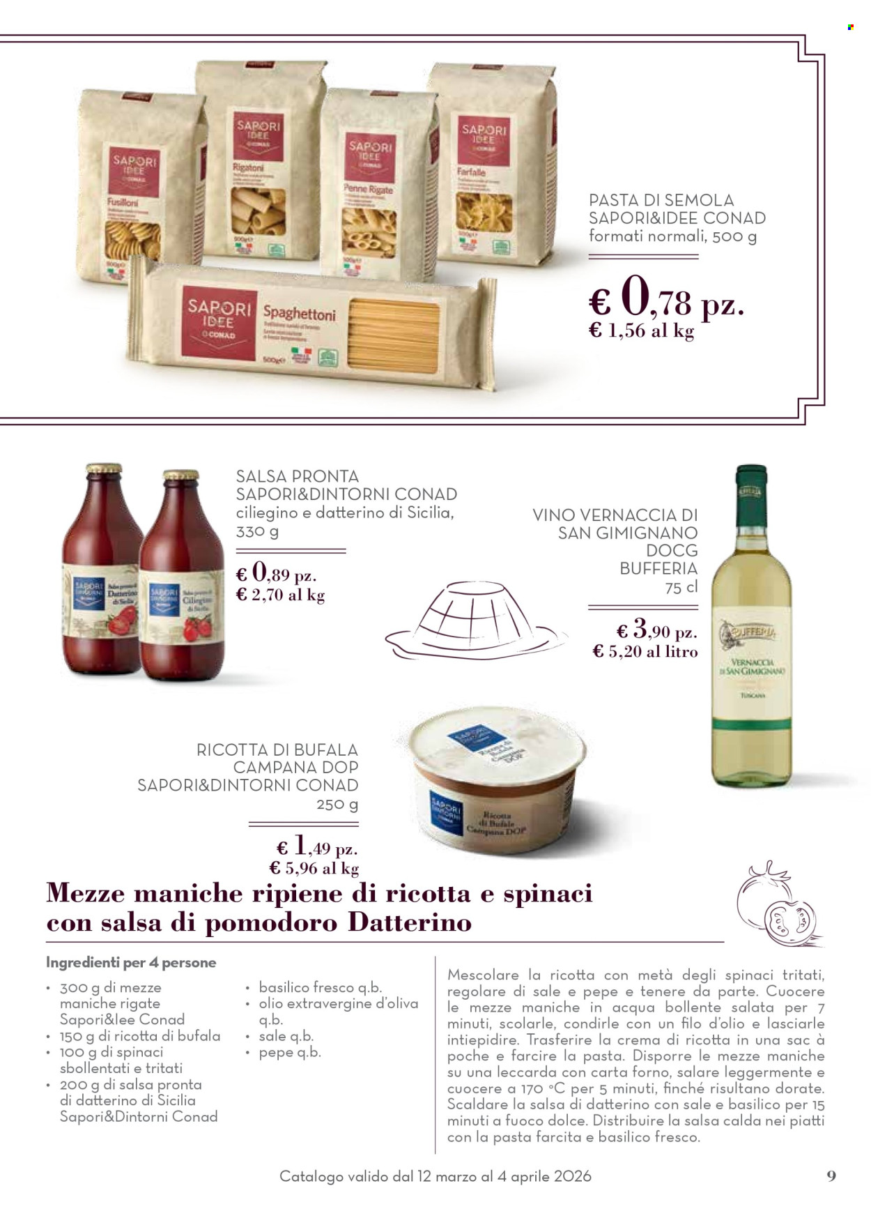 Volantino Conad - 12/3/2026 - 4/4/2026. Pagina 9