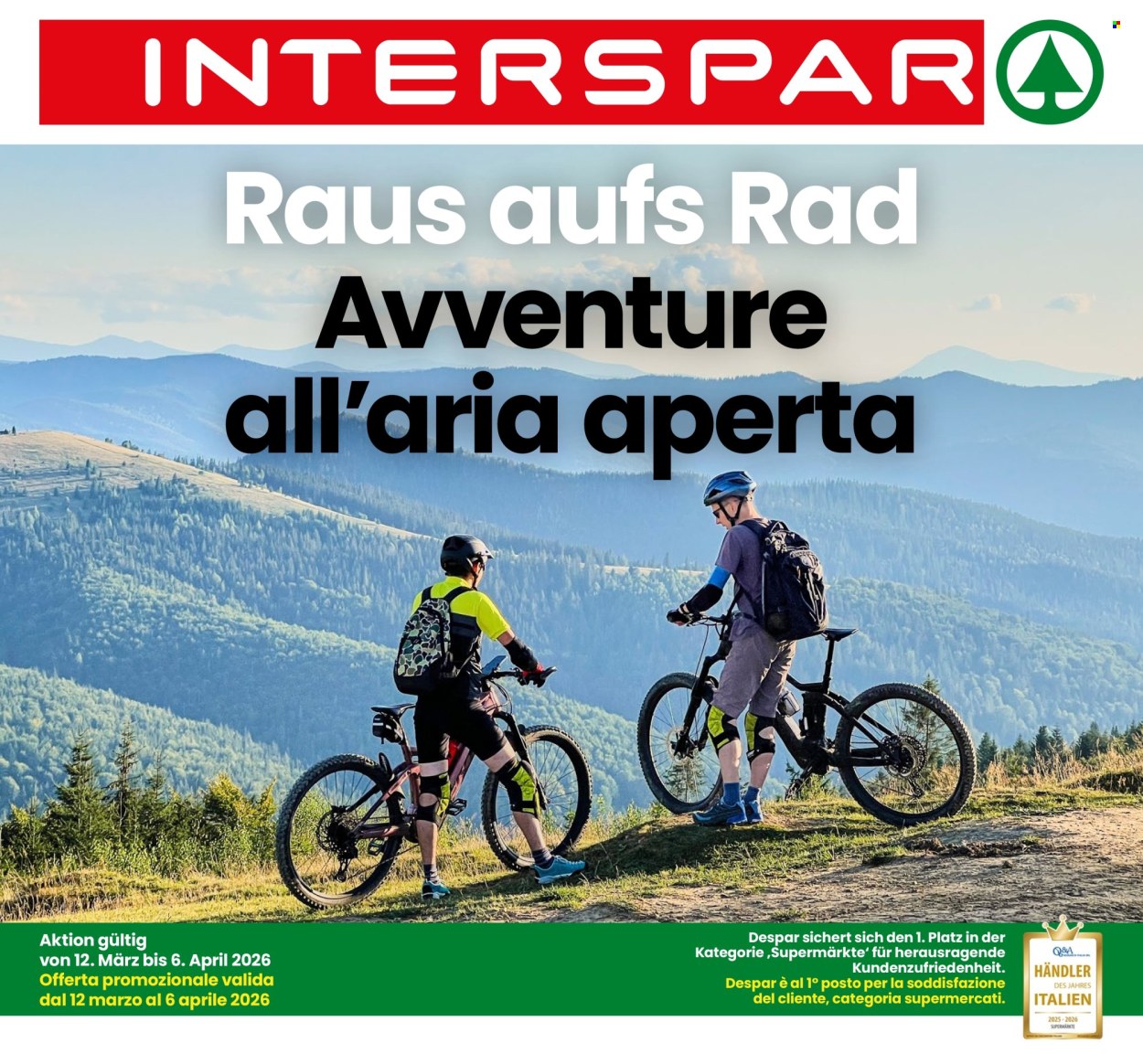 Volantino Interspar - 12/3/2026 - 6/4/2026. Pagina 1