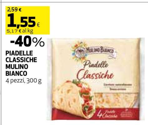 Piadelle classiche Mulino Bianco