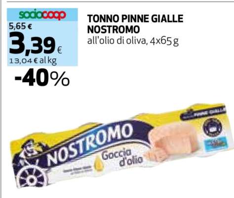 TONNO PINNE GIALLE NOSTROMO