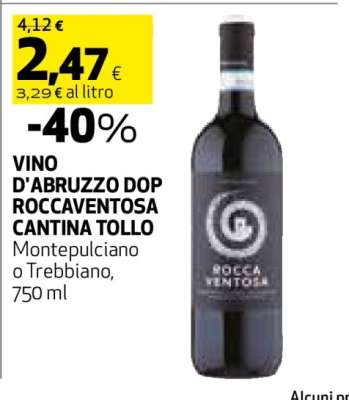 VINO D'ABRUZZO DOP ROCCAVENTOSA CANTINA TOLLO