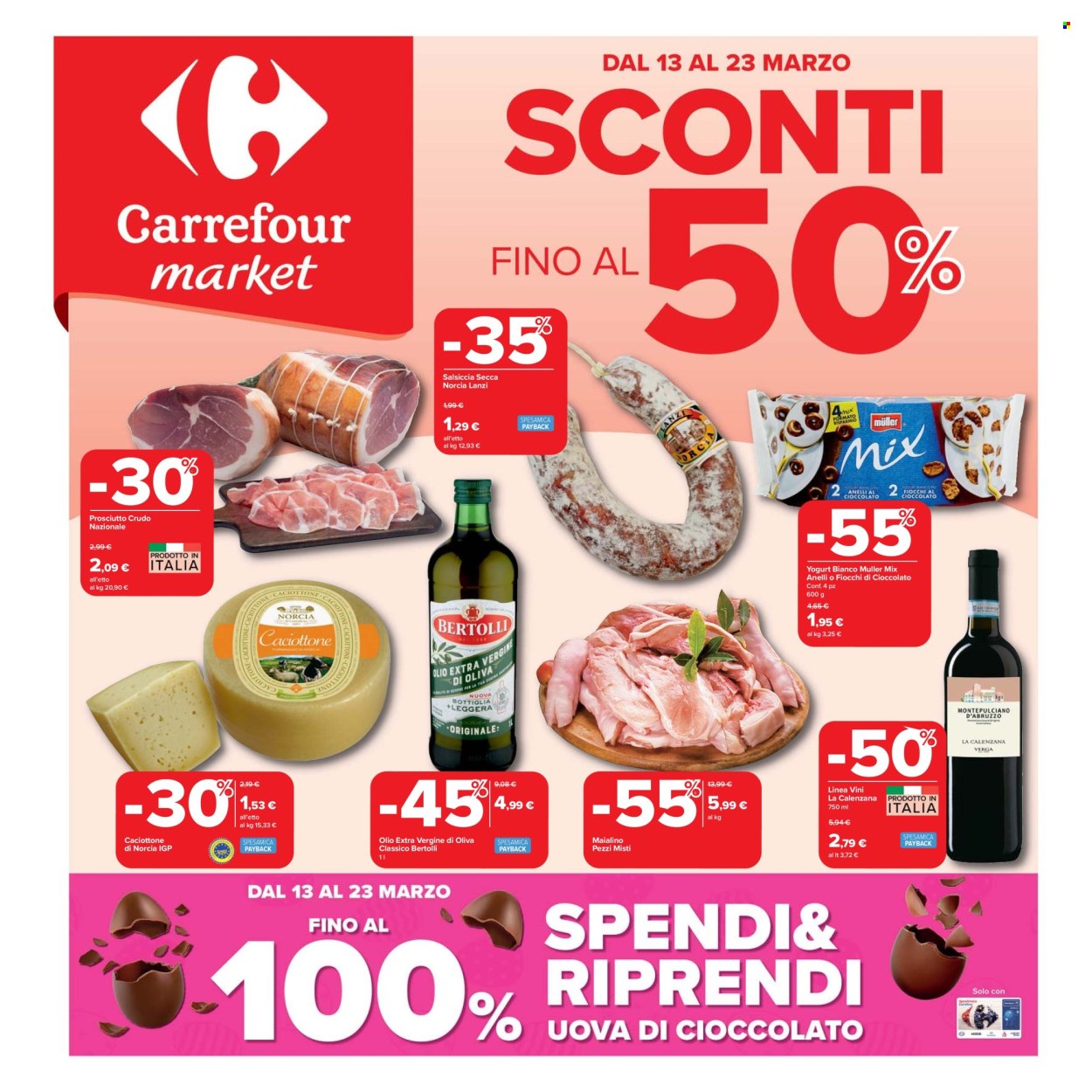 Volantino Carrefour - 13/3/2026 - 23/3/2026. Pagina 1