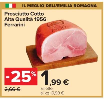 PROSCIUTTO COTTO ALTA QUALITÀ 1956 FERRARINI