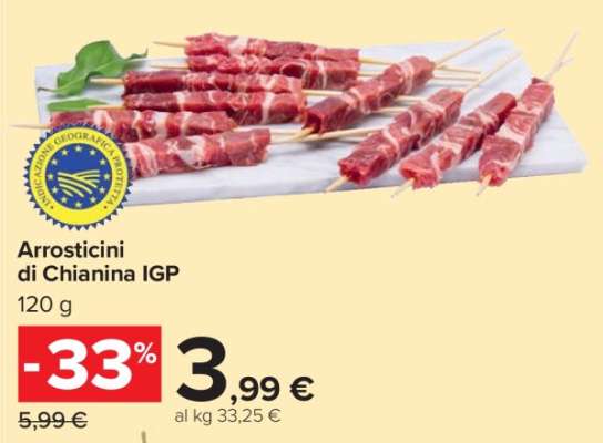 Arrosticini di Chianina IGP