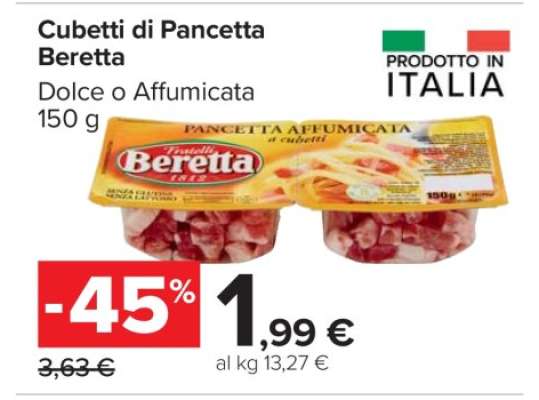 Cubetti di Pancetta Beretta