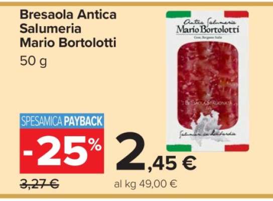 Bresaola Antica Salumeria Mario Bortolotti