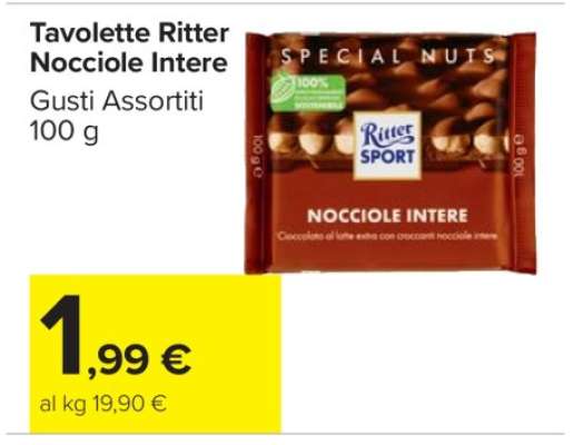 Tavolette Ritter Nocciole Intere