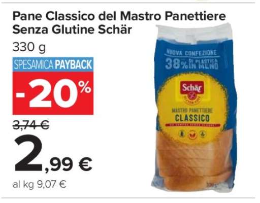 Pane Classico del Mastro Panettiere Senza Glutine Schär
