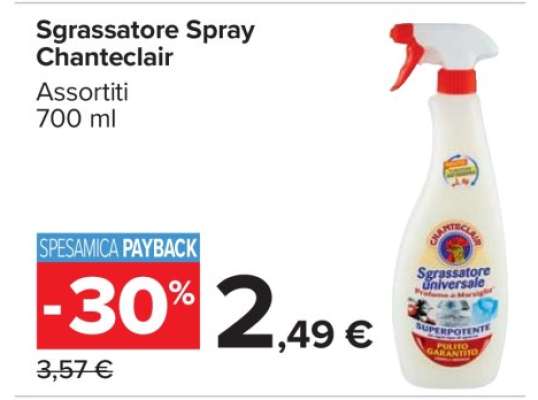 Sgrassatore Spray Chanteclair
