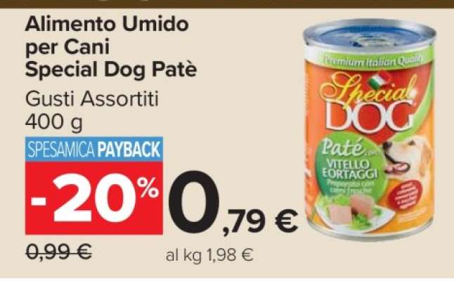 Alimento Umido per Cani Special Dog Patè