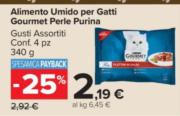 ALIMENTO UMIDO PER GATTI GOURMET PERLE PURINA