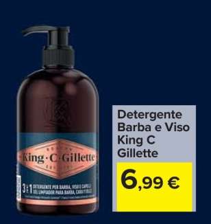 Detergente Barba e Viso King C Gillette