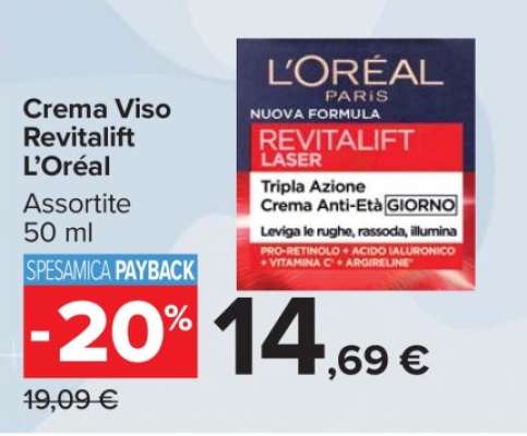 Crema Viso Revitalift L'Oreal