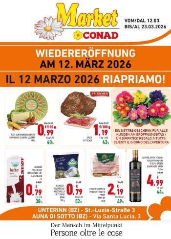 Volantino Market Conad - 12/3/2026 - 23/3/2026.