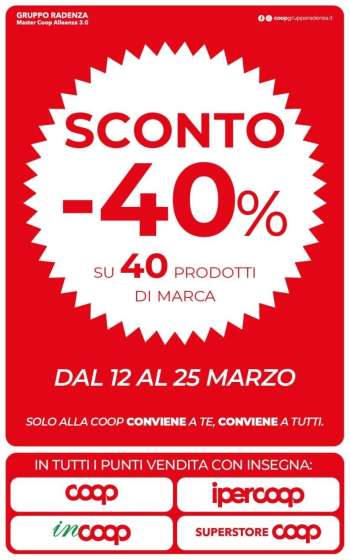 Volantino Coop - 12/3/2026 - 25/3/2026.