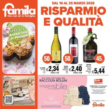 Volantino Famila - 16/3/2026 - 25/3/2026.