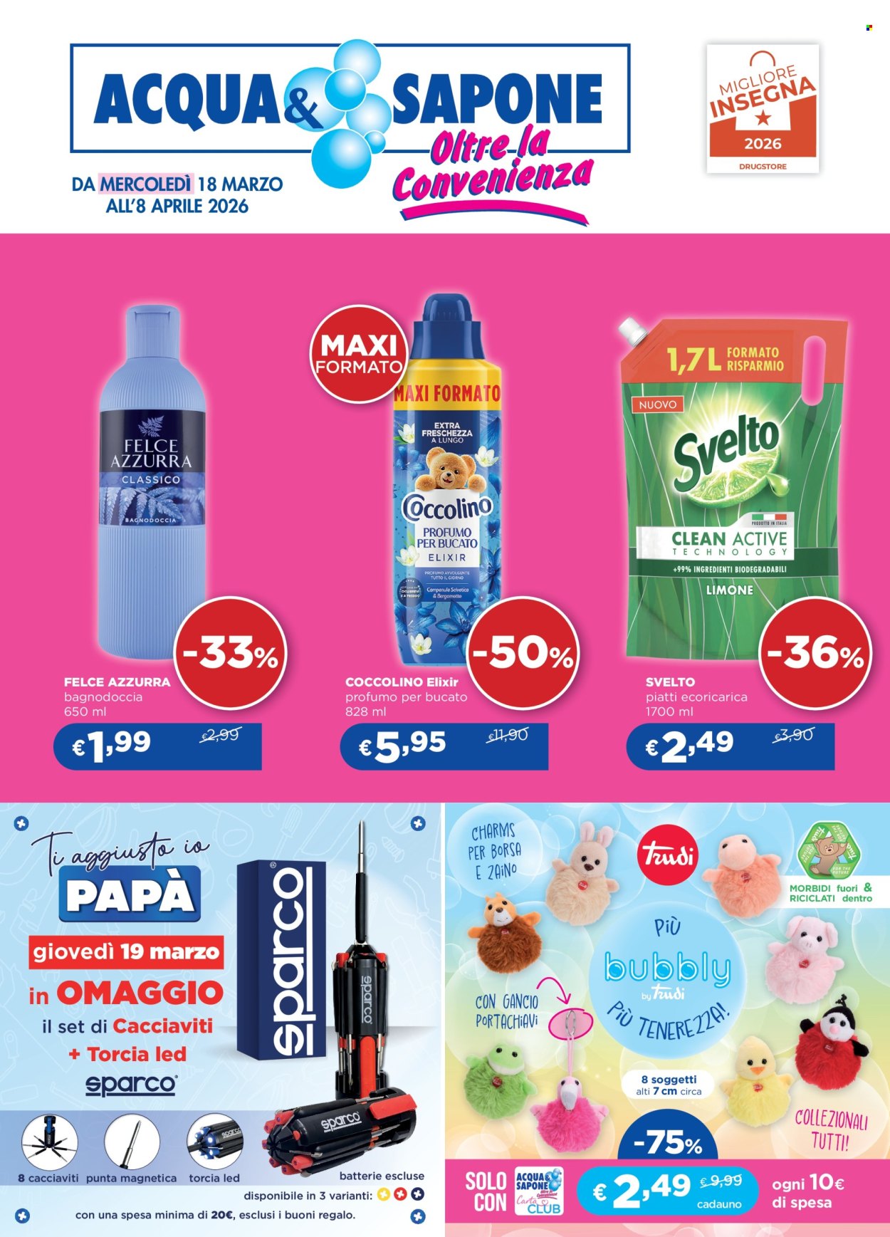 Volantino Acqua & Sapone - 18/3/2026 - 8/4/2026. Pagina 1