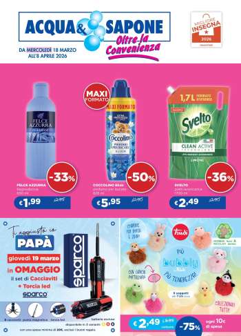 Volantino Acqua & Sapone - 18/3/2026 - 4/4/2026.