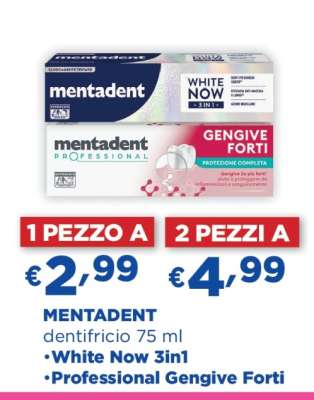MENTADENT dentifricio 75 ml