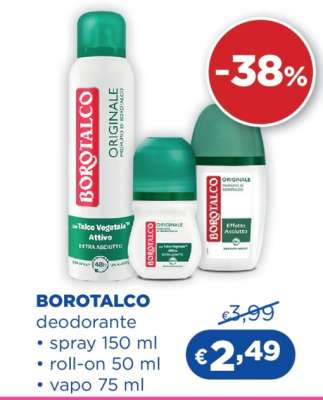 BOROTALCO Deodorante