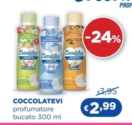 COCCOLATEVI PROFUMATORE BUCATO 300 ml