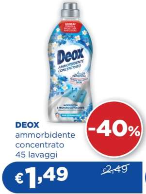 DEOX ammorbidente concentrato 45 lavaggi