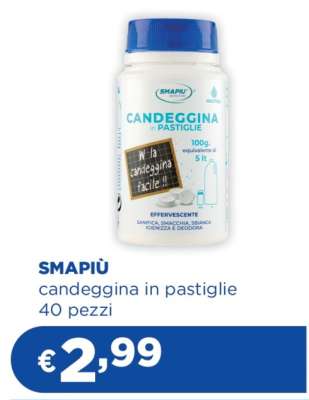 SMAPIÙ candeggina in pastiglie