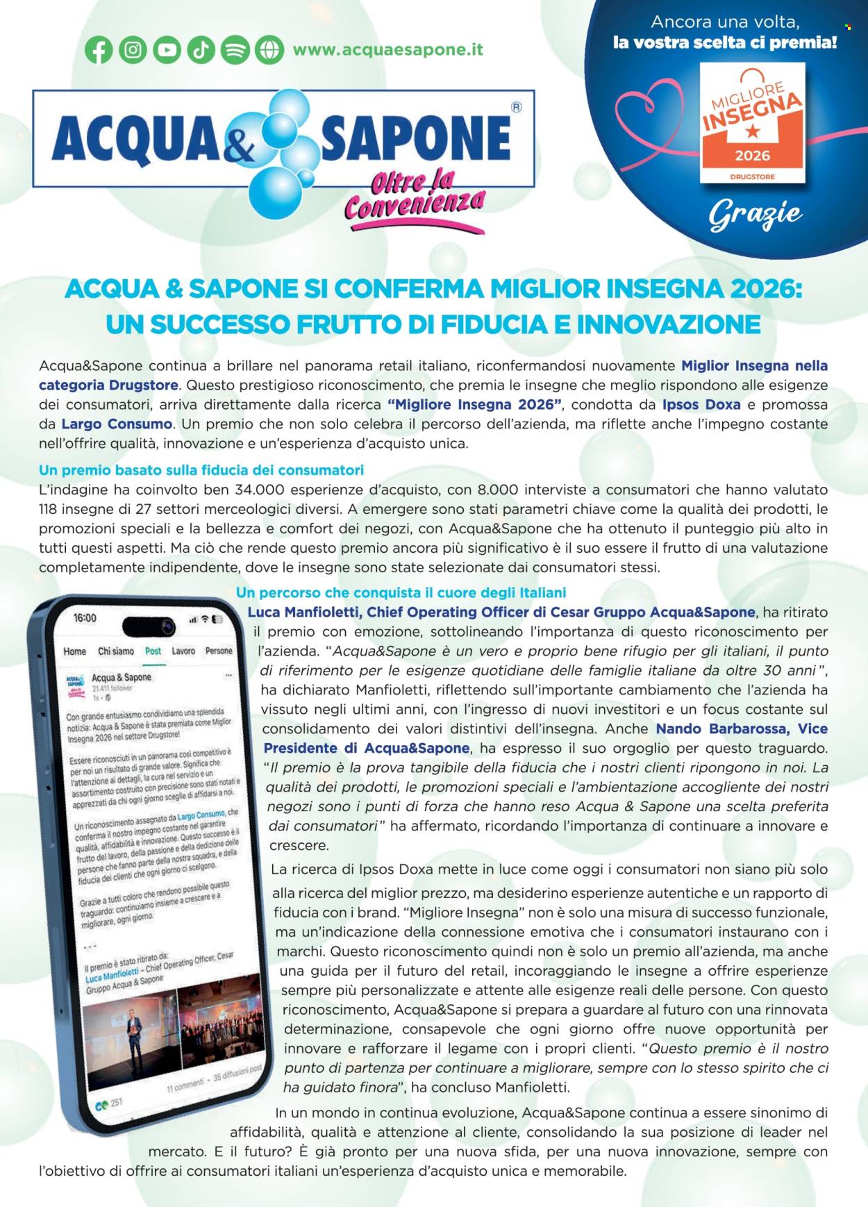 Volantino Acqua & Sapone - 15/3/2026 - 4/4/2026. Pagina 18