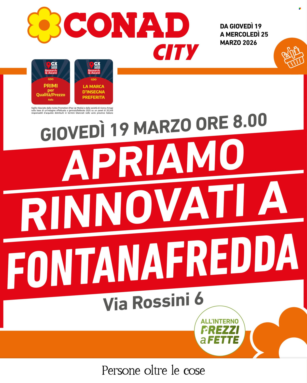 Volantino Conad City - 19/3/2026 - 25/3/2026. Pagina 1