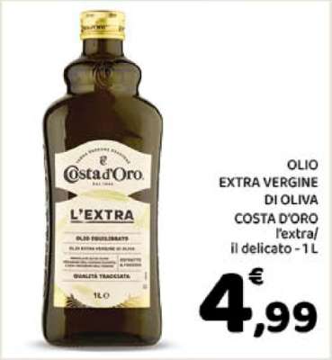 Olio Extra Vergine di Oliva Costa d'Oro