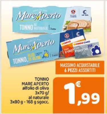 TONNO MARE APERTO all'olio di oliva