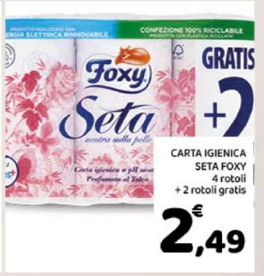 Carta Igienica Seta Foxy
