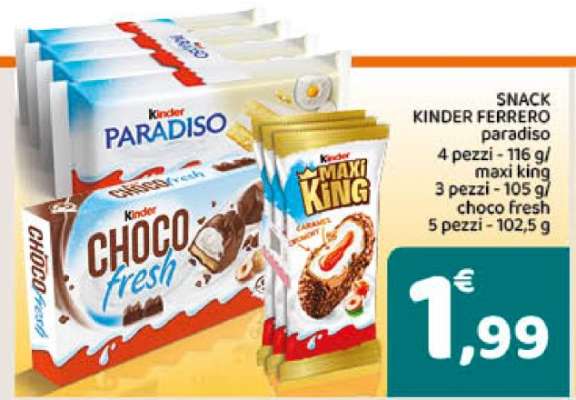 SNACK KINDER FERRERO