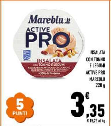 INSALATA CON TONNO E LEGUMI ACTIVE PRO MAREBLU